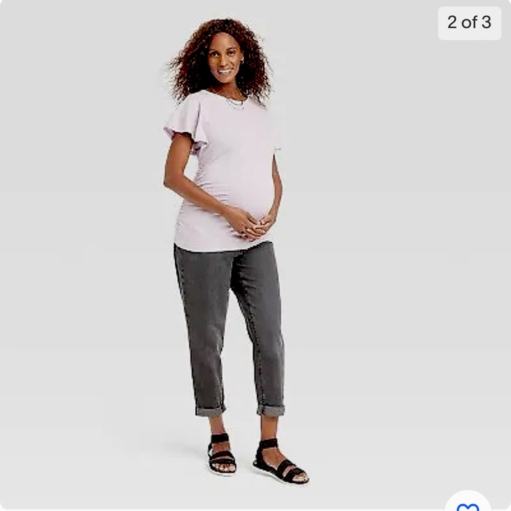 Under Belly Boyfriend Maternity Jeans - Isabel Maternity by Ingrid & Isabel